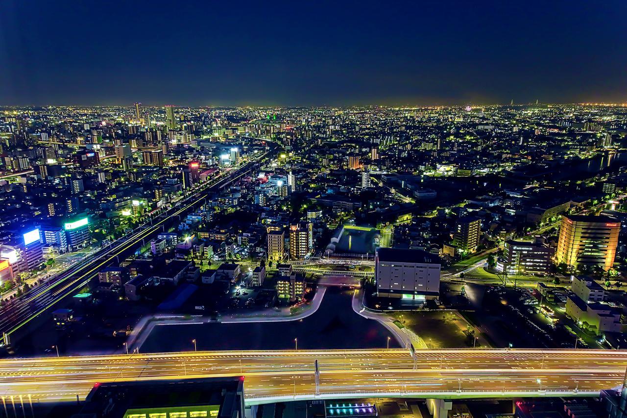 Nagoya Prince Hotel Sky Tower Ngoại thất bức ảnh View of the city from the 30th floor of the hotel